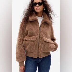 NWT Gap Sherpa Moto Jacket